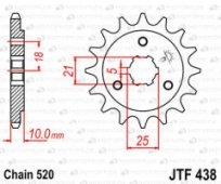 Звезда передняя JT Sprockets JTF438.14