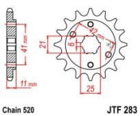 Звезда передняя JT Sprockets JTF283.15