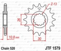 Звезда передняя JT Sprockets JTF1579.15