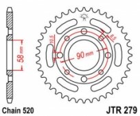 Звезда задняя JT Sprockets JTR279.31