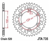 Звезда задняя JT Sprockets JTA735.37