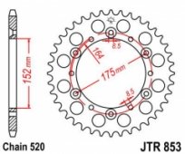 Звезда задняя JT Sprockets JTR853.40