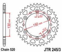 Звезда задняя JT Sprockets JTR245/3.42