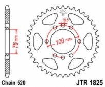 Звезда задняя JT Sprockets JTR1825.42