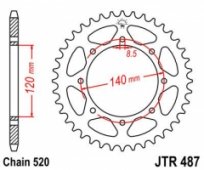 JT JTR487.43 - звезда задняя KAWASAKI KLR 650C 1995-2003, 520 шаг, 43 зуба