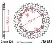 Звезда задняя JT Sprockets JTA853.45