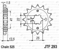 Звезда передняя JT Sprockets JTF293.14