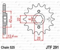 Звезда передняя JT Sprockets JTF291.15