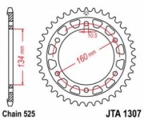 Звезда задняя JT Sprockets JTA1307.44