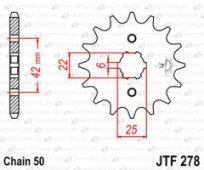 Звезда передняя JT Sprockets JTF278.15