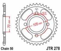 Звезда задняя JT Sprockets JTR278.38