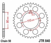 Звезда задняя JT Sprockets JTR840.38