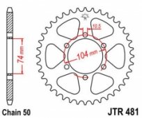 Звезда задняя JT Sprockets JTR481.42