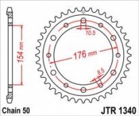 Звезда задняя JT Sprockets JTR1340.44