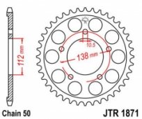 Звезда задняя JT Sprockets JTR1871.48