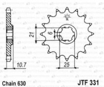 Звезда передняя JT Sprockets JTF331.15