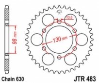 Звезда задняя JT Sprockets JTR483.33