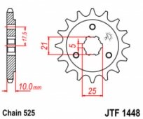 Звезда передняя JT Sprockets JTF1448.14