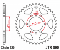 Звезда задняя JT Sprockets JTR890.45ZBK