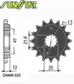 Звезда передняя SunStar SUNF407-15