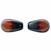 BIKE IT INDFBLK - указатель поворота обтекателе черный желтое стекло