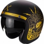 Мотошлем Scorpion Belfast Fender Matt Black-Gold 2XL