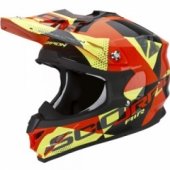 Мотошлем Scorpion VX-15 Evo Air Akra Black-Orange-Yellow XL
