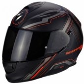 Мотошлем Scorpion Exo-510 Air Sync Matt Black-Neon Red L