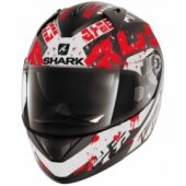 Мотошлем Shark Ridill Kengal Mat Black-Red-White L