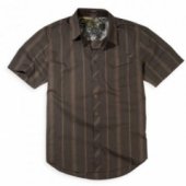 Рубашка FOX Monument s/s Woven Dark Brown L