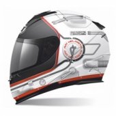 Мотошлем MT Thunder Lighting Stratosphere White-Black L