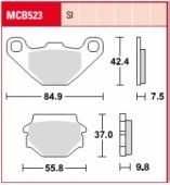 Колодки тормозные дисковые LUCAS MCB523SI