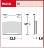Колодки тормозные дисковые TRW LUCAS MCB531