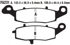 Колодки тормозные дисковые EBC FA231V