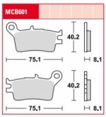Колодки тормозные дисковые LUCAS MCB601