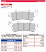 Колодки тормозные дисковые FERODO FDB2075P