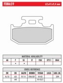 Колодки тормозные дисковые FERODO FDB659P