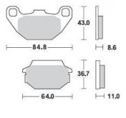 Колодки тормозные Braking BR 869SM1