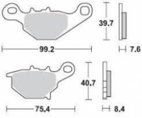 Колодки тормозные Braking BR 905CM44