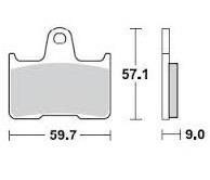 Braking BR 875SM1 - комплект полусинтетических тормозных колодок 