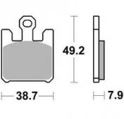 Braking BR 893CM55 - комплект передних дисковых синтетических колодок KAWASAKI ZX6RR 2003-2006, ZX6R 636 2003-2006