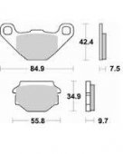 Колодки тормозные Braking BR 743SM1