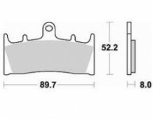 Колодки тормозные Braking BR 764CM55