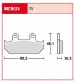 Колодки тормозные дисковые LUCAS MCB624