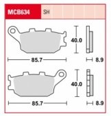 Колодки тормозные дисковые LUCAS MCB634LF