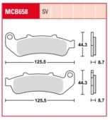 Колодки тормозные дисковые LUCAS MCB658SV