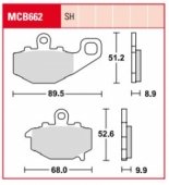 Колодки тормозные дисковые LUCAS MCB662LF