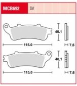 Колодки тормозные дисковые LUCAS MCB692