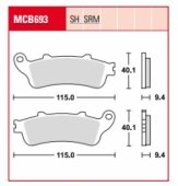 Колодки тормозные дисковые LUCAS MCB693SRM