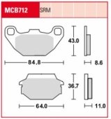 Колодки тормозные дисковые LUCAS MCB712